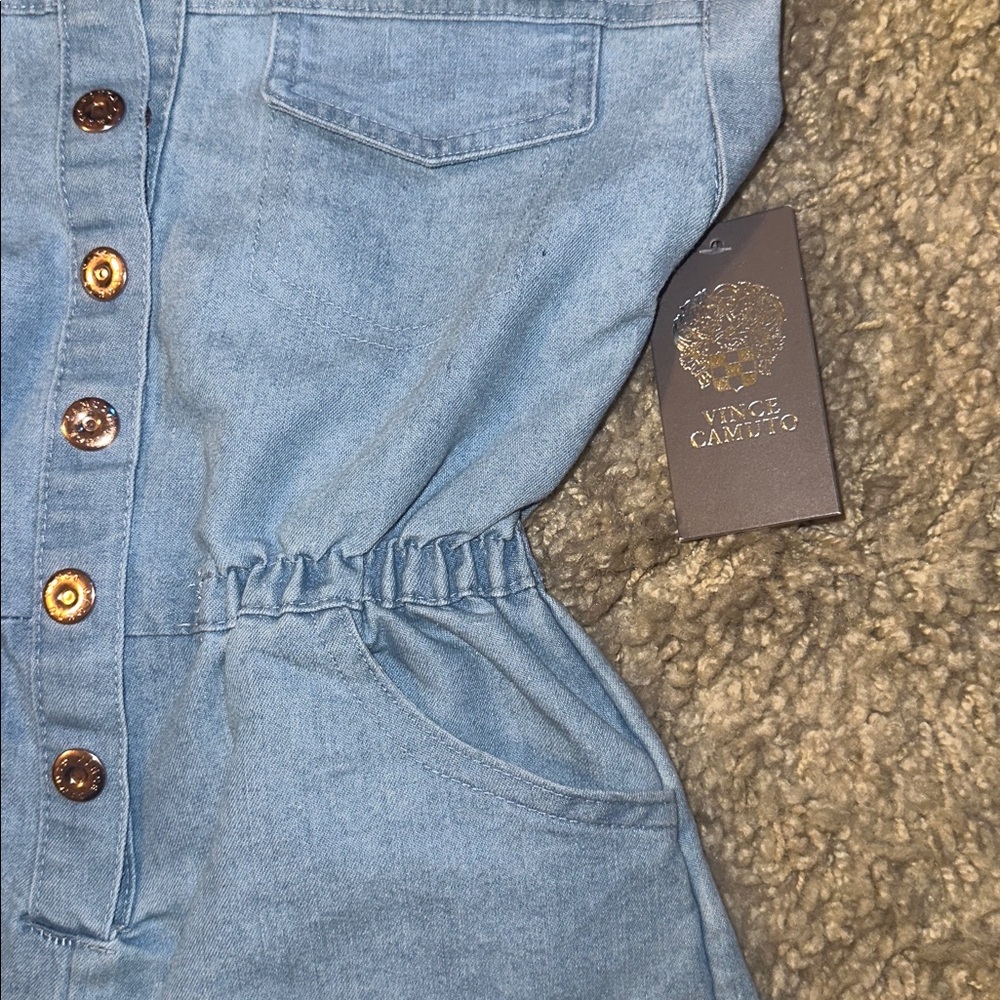 NWT Vince Camuto Denim Romper (S) - Picture 3 of 4